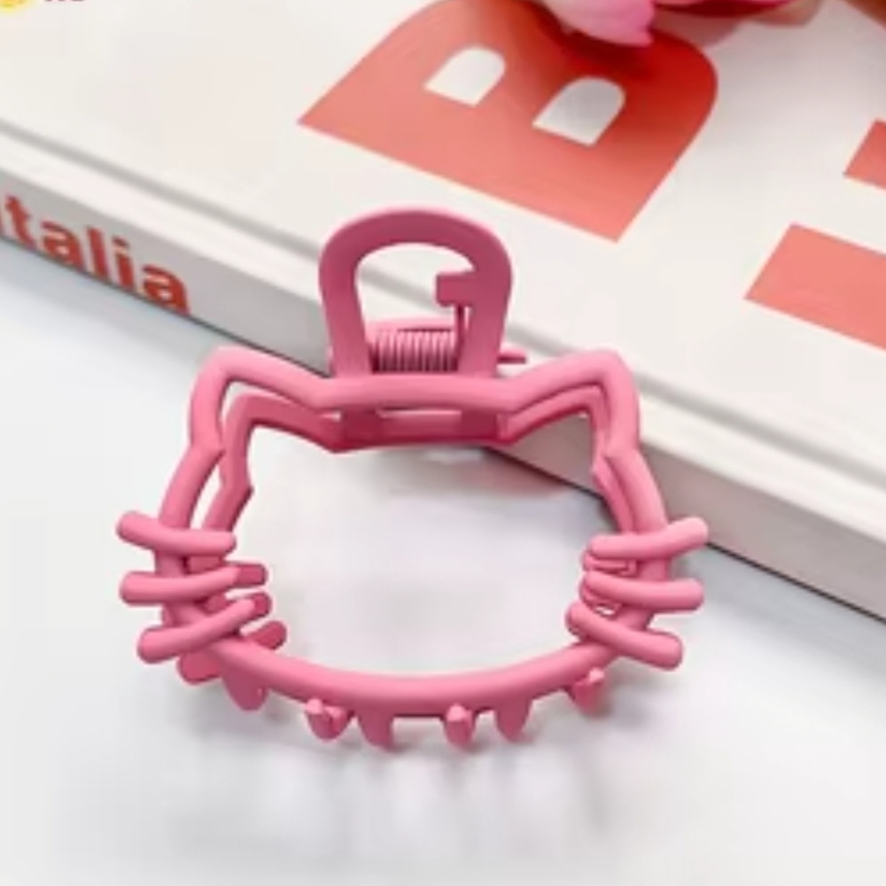 NWT! Hello Kitty Kawaii Pink Metal Claw Hair Clip NEW 1ct